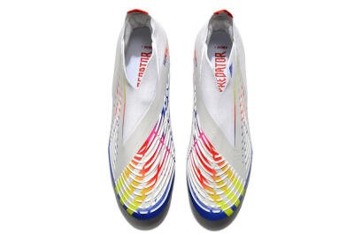 Adidas Predator FIFA World Cup Qatar 2022 Edge+ FG High-Tops Soccer Cleats - White/Red/Blue