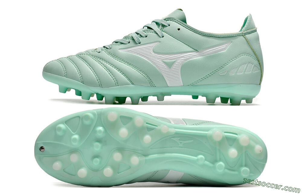 Mizuno Morelia Neo AG Low-Tops Soccer Cleats - Green 1