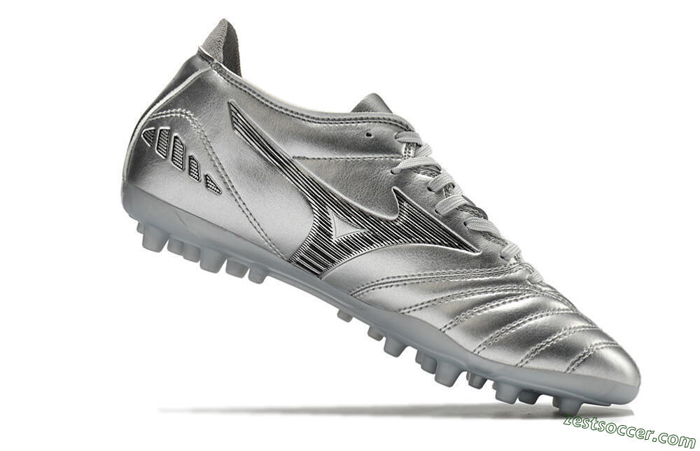 Mizuno Morelia Neo AG Low-Tops Soccer Cleats - Silver 4