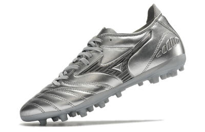 Mizuno Morelia Neo AG Low-Tops Soccer Cleats - Silver