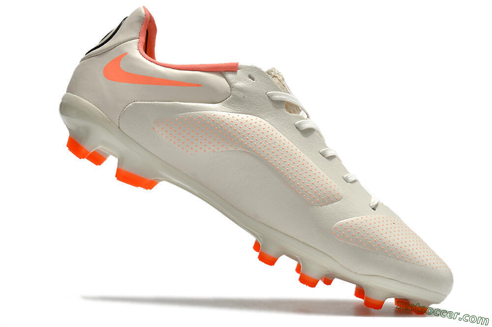 Nike Tiempo Legend 9 Elite FG Low-Tops Soccer Cleats - White/Yellow 7