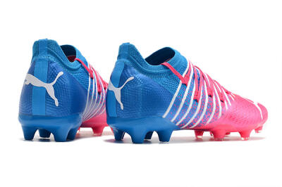 Puma Future Z 1.3 FG Low-Tops Soccer Cleats - Pink/Blue/White