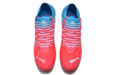 Puma Future Z 1.3 Instinct MG Low-Tops Soccer Cleats - Pink/Blue/White