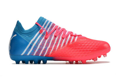 Puma Future Z 1.3 Instinct MG Low-Tops Soccer Cleats - Pink/Blue/White