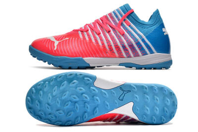 Puma Future Z 1.3 Instinct TF Low-Tops Soccer Shoes - Pink/Blue/White