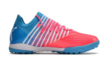 Puma Future Z 1.3 Instinct TF Low-Tops Soccer Shoes - Pink/Blue/White