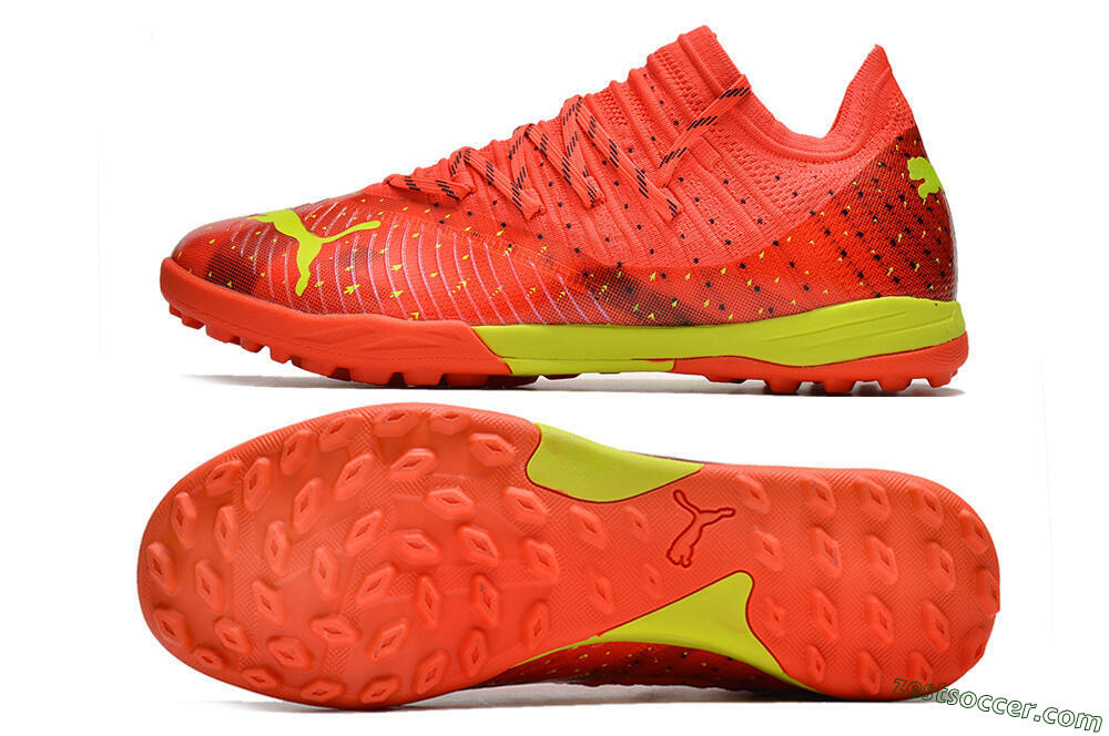 Puma Future Z 1.3 Instinct TF Low-Tops Soccer Shoes - Orange/Yellow 1