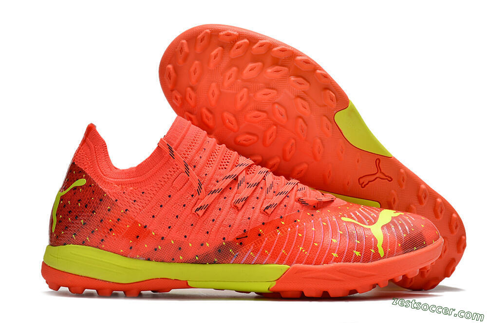 Puma Future Z 1.3 Instinct TF Low-Tops Soccer Shoes - Orange/Yellow 0
