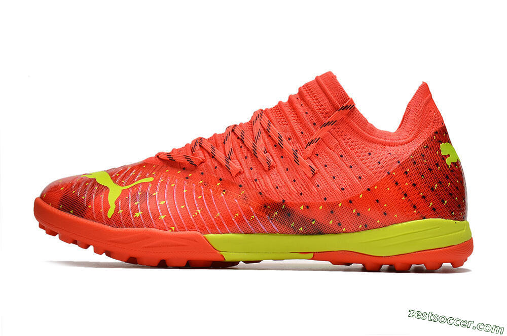 Puma Future Z 1.3 Instinct TF Low-Tops Soccer Shoes - Orange/Yellow 2