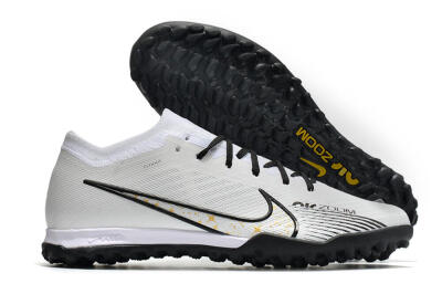 Nike Mercurial Vapor 15 Elite TF Low-Tops Soccer Shoes - White/Black