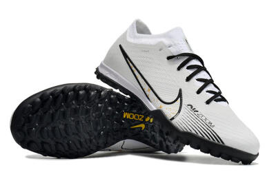 Nike Mercurial Vapor 15 Elite TF Low-Tops Soccer Shoes - White/Black