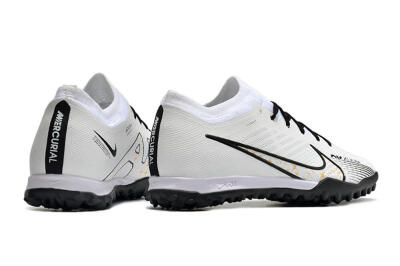 Nike Mercurial Vapor 15 Elite TF Low-Tops Soccer Shoes - White/Black