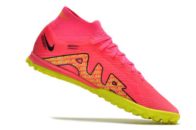 Nike Mercurial Superfly 9 Elite TF High-Tops Soccer Shoes - Pink/Yellow
