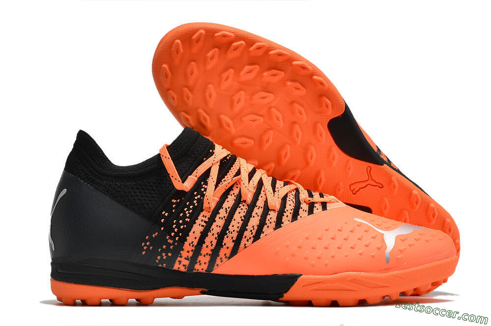 Puma Future Z 1.3 Teazer TF Low-Tops Soccer Shoes - Orange/Black 0