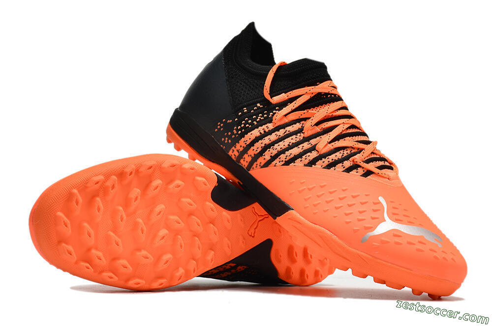 Puma Future Z 1.3 Teazer TF Low-Tops Soccer Shoes - Orange/Black 3