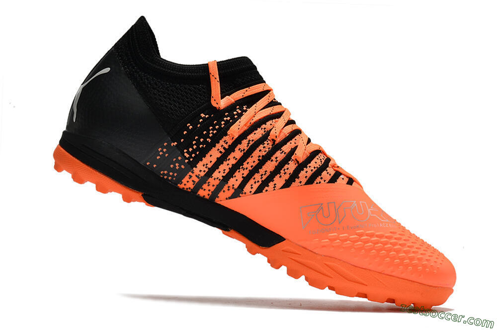Puma Future Z 1.3 Teazer TF Low-Tops Soccer Shoes - Orange/Black 4