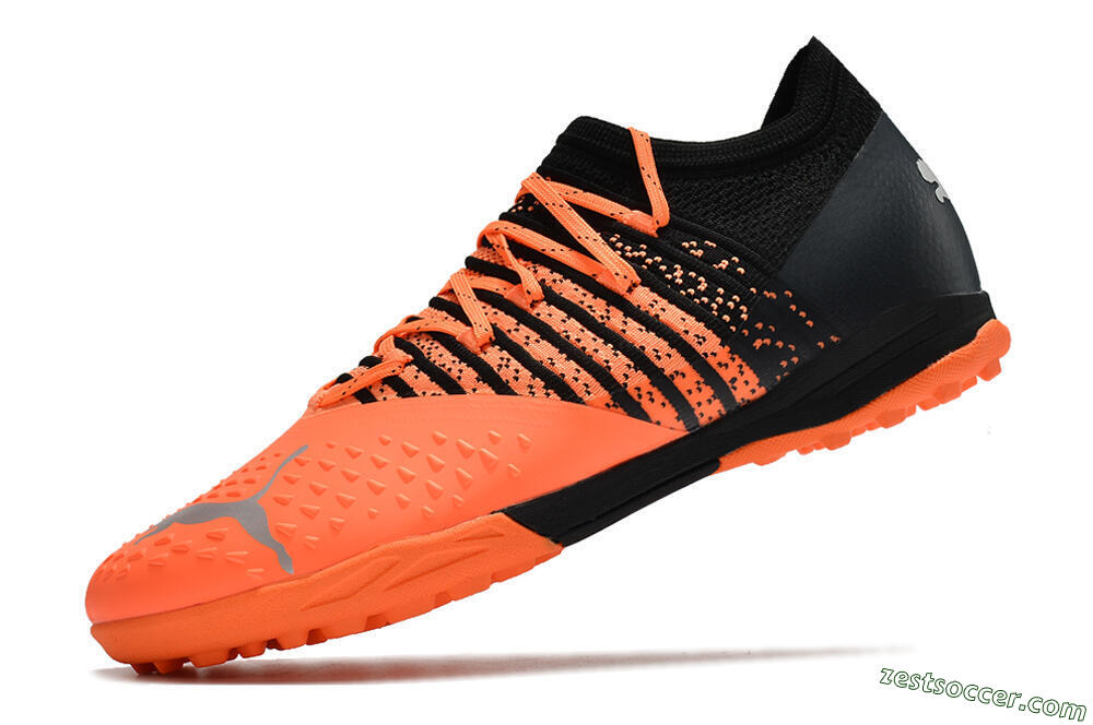 Puma Future Z 1.3 Teazer TF Low-Tops Soccer Shoes - Orange/Black 5