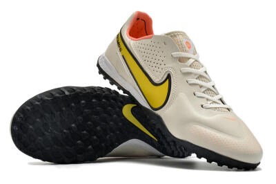Nike Tiempo Legend 9 Pro TF Low-Tops Soccer Shoes - White/Yellow