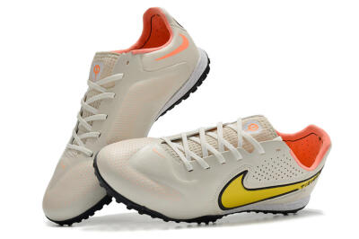 Nike Tiempo Legend 9 Pro TF Low-Tops Soccer Shoes - White/Yellow