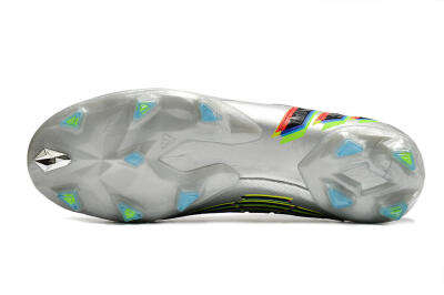 Adidas Predator FIFA World Cup Qatar 2022 Edge+ FG High-Tops Soccer Cleats - Silver/Black