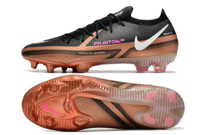 Nike Phantom GT Elite FG Low-Tops Soccer Cleats - Black/Gold/White