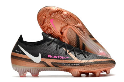 Nike Phantom GT Elite FG Low-Tops Soccer Cleats - Black/Gold/White