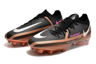 Nike Phantom GT Elite FG Low-Tops Soccer Cleats - Black/Gold/White