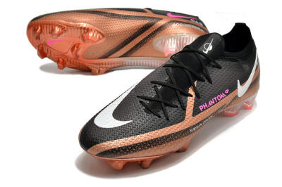 Nike Phantom GT Elite FG Low-Tops Soccer Cleats - Black/Gold/White