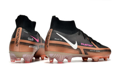 Nike Phantom GT 2 DF Elite FG High-Tops Soccer Cleats - Black/Gold/White