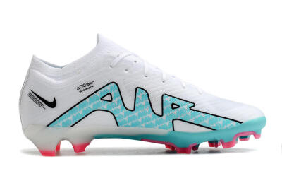 Nike Air Zoom Mercurial Vapor 15 Elite FG Low-Tops Soccer Cleats - White/Blue/Pink