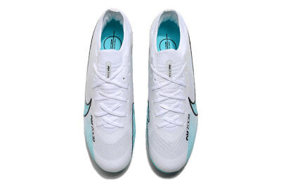 Nike Air Zoom Mercurial Vapor 15 Elite FG Low-Tops Soccer Cleats - White/Blue/Pink