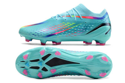 Adidas x Speedportal.1 2022 World Cup Boots FG Low-Tops Soccer Cleats - Blue/Green/Red