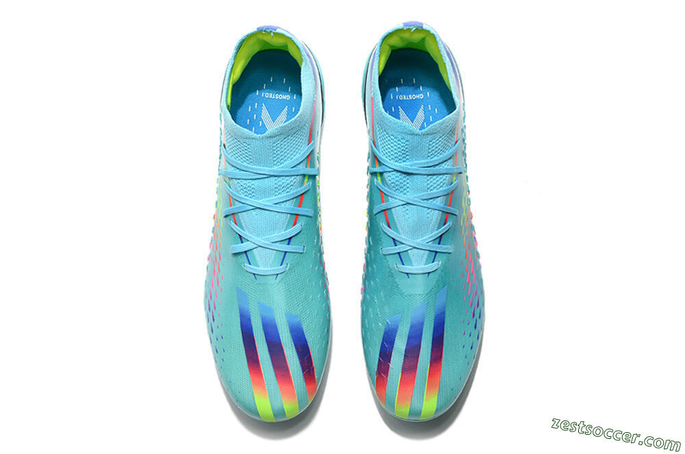 Adidas x Speedportal.1 2022 World Cup Boots FG Low-Tops Soccer Cleats - Blue/Green/Red 5