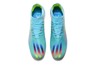 Adidas x Speedportal.1 2022 World Cup Boots FG Low-Tops Soccer Cleats - Blue/Green/Red
