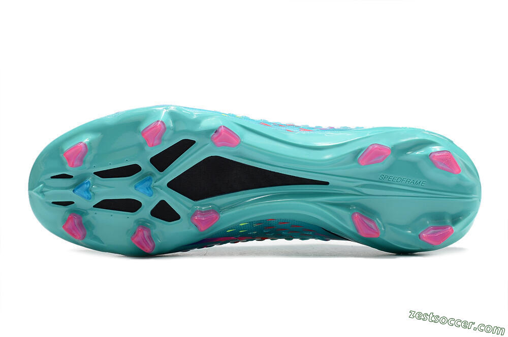 Adidas x Speedportal.1 2022 World Cup Boots FG Low-Tops Soccer Cleats - Blue/Green/Red 7