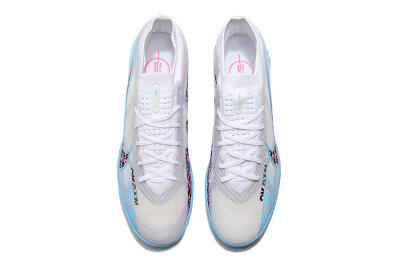 Nike Mercurial Vapor 15 Elite TF Low-Tops Soccer Shoes - White/Blue/Pink