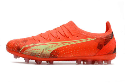 Puma Ultra Ultimate MG Low-Tops Soccer Cleats - Red/Yellow
