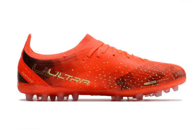 Puma Ultra Ultimate MG Low-Tops Soccer Cleats - Red/Yellow