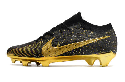 Nike Air Zoom Mercurial Vapor 15 Elite FG Low-Tops Soccer Cleats - Black/Gold