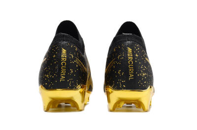 Nike Air Zoom Mercurial Vapor 15 Elite FG Low-Tops Soccer Cleats - Black/Gold