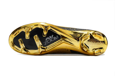Nike Air Zoom Mercurial Vapor 15 Elite FG Low-Tops Soccer Cleats - Black/Gold
