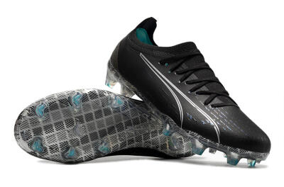 Puma Ultra Ultimate FG Low-Tops Soccer Cleats - Black/White/Blue