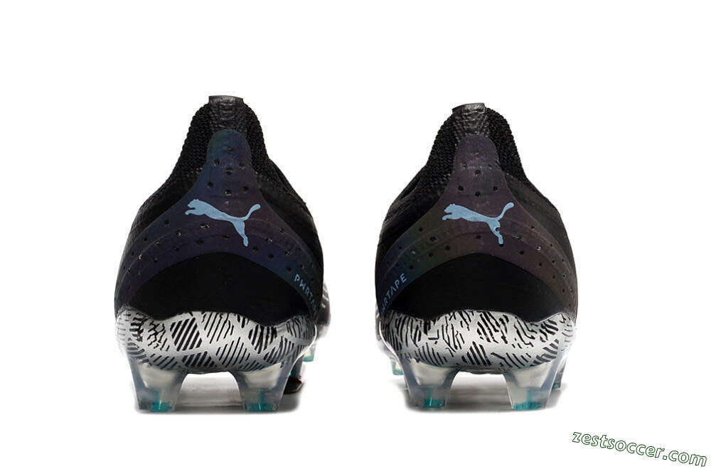 Puma Ultra Ultimate FG Low-Tops Soccer Cleats - Black/White/Blue 6