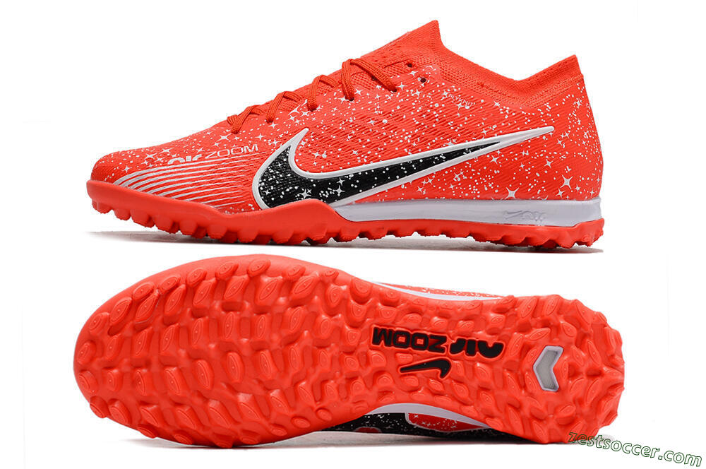 Nike Air Zoom Mercurial Vapor 15 Elidte TF Low-Tops Soccer Shoes - Red/Black/White 1