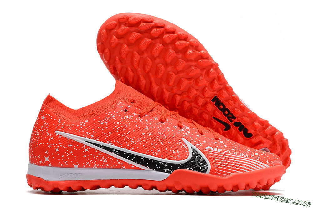 Nike Air Zoom Mercurial Vapor 15 Elidte TF Low-Tops Soccer Shoes - Red/Black/White 0