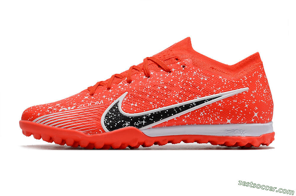 Nike Air Zoom Mercurial Vapor 15 Elidte TF Low-Tops Soccer Shoes - Red/Black/White 2