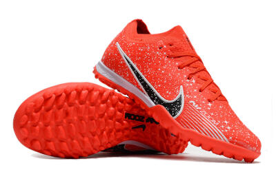 Nike Air Zoom Mercurial Vapor 15 Elidte TF Low-Tops Soccer Shoes - Red/Black/White