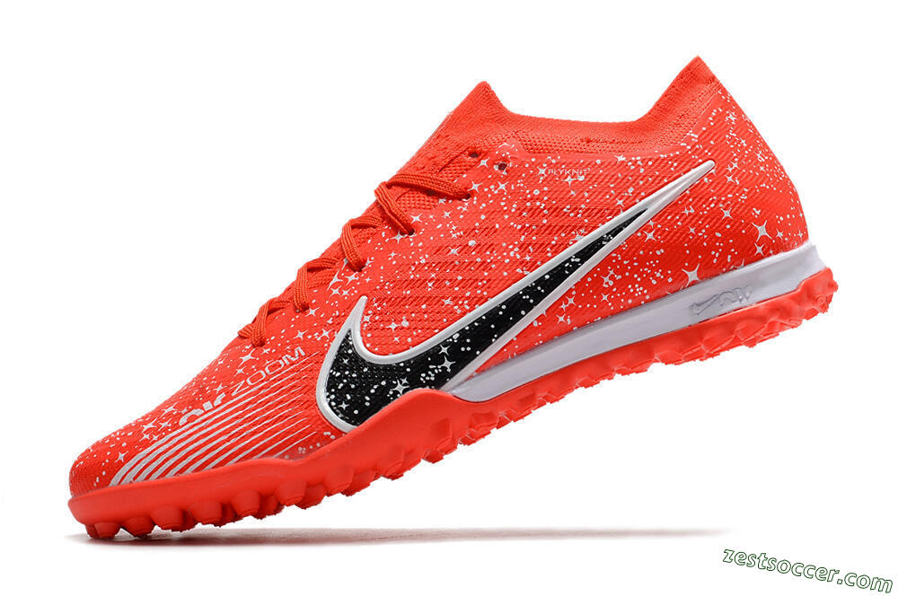 Nike Air Zoom Mercurial Vapor 15 Elidte TF Low-Tops Soccer Shoes - Red/Black/White 5