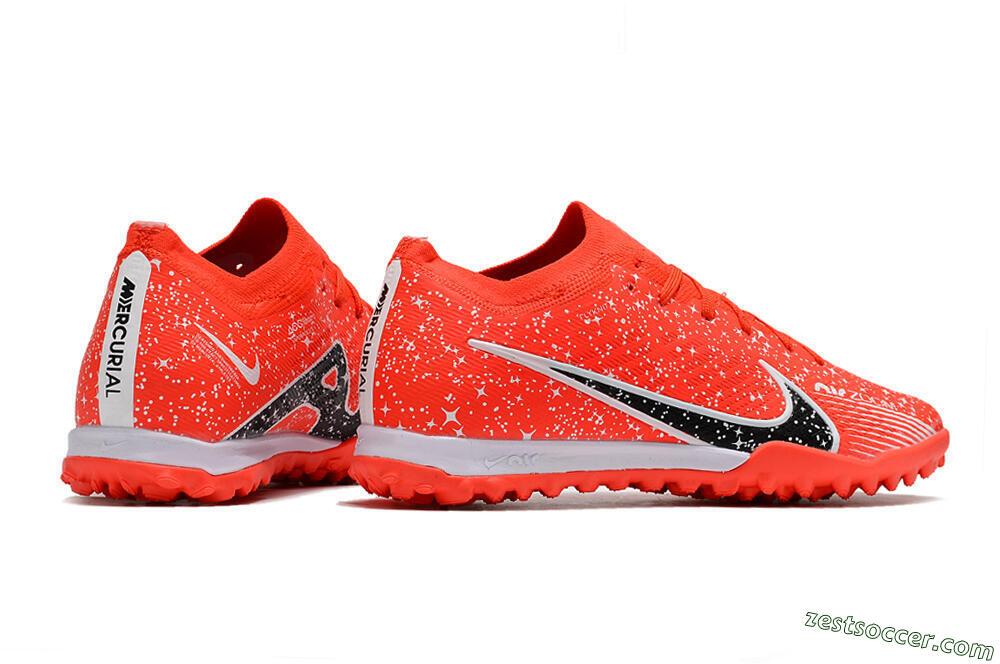 Nike Air Zoom Mercurial Vapor 15 Elidte TF Low-Tops Soccer Shoes - Red/Black/White 6