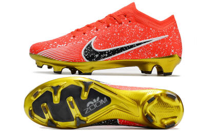 Nike Air Zoom Mercurial Vapor 15 Elite FG Low-Tops Soccer Cleats - Red/Black/White